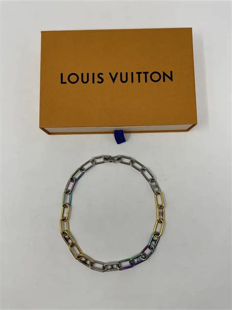 louis vuitton virgil necklace|LV Chain Links Necklace S00 .